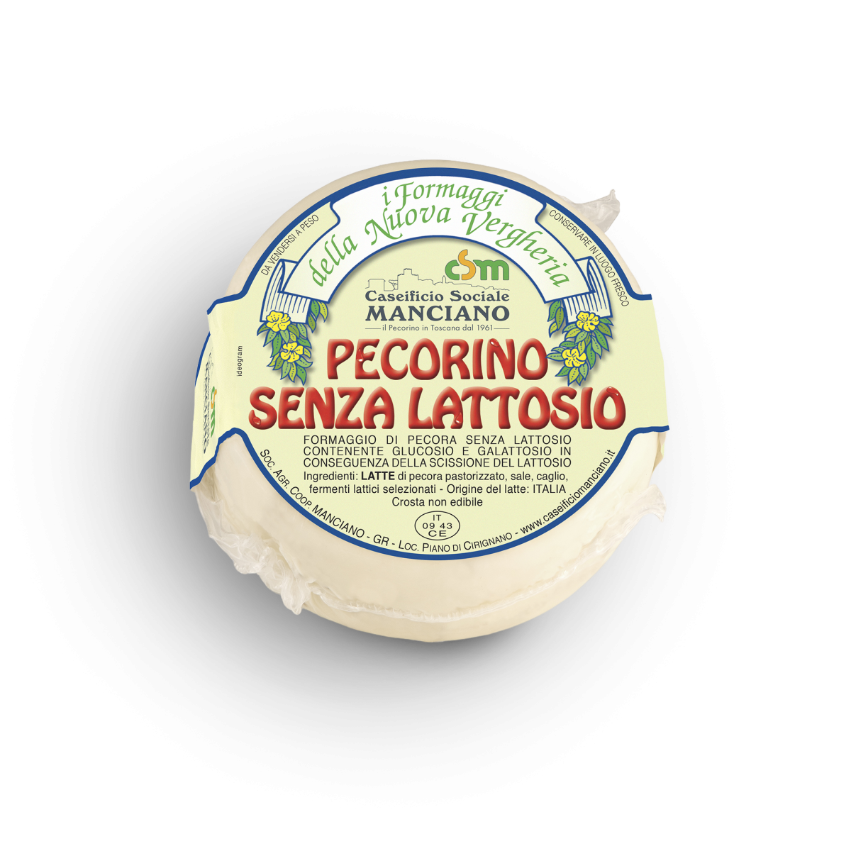 Pecorino senza lattosio